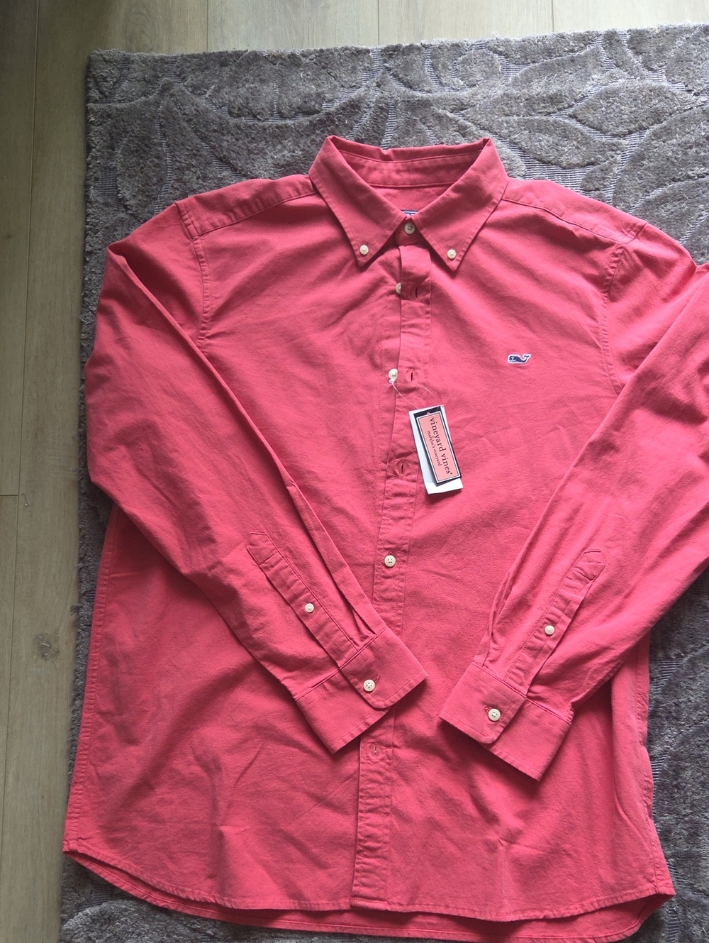 Vineyard Vines Coral Button-Down Shirt, NWT